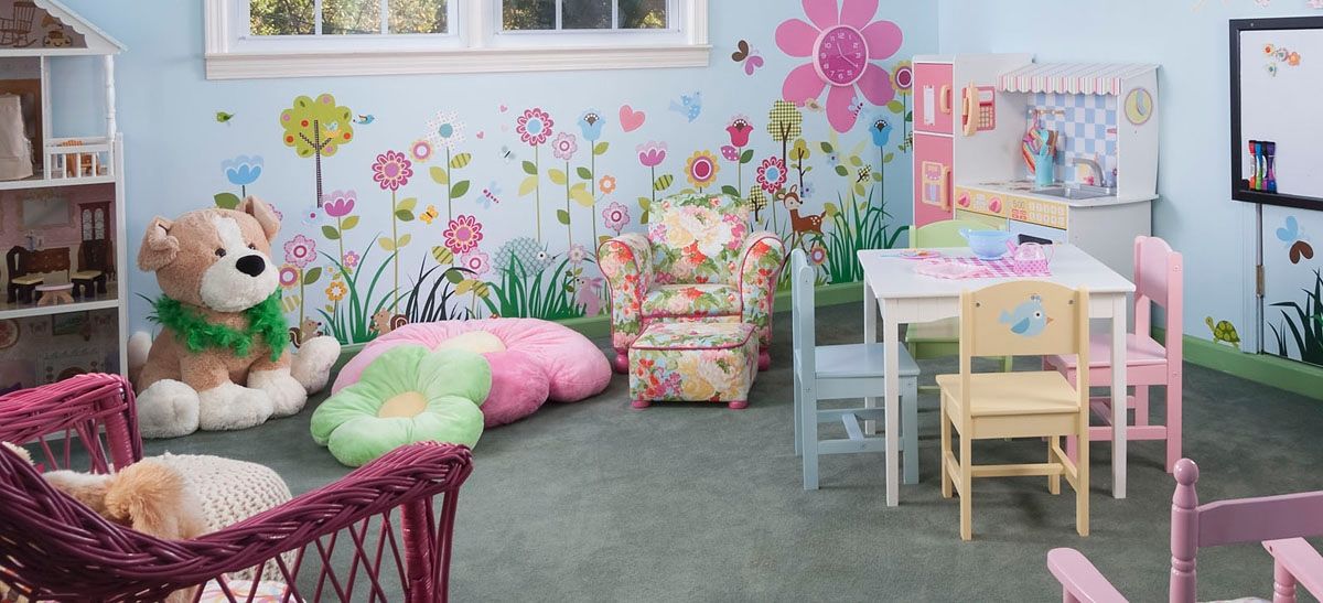 Garden inspired playroom