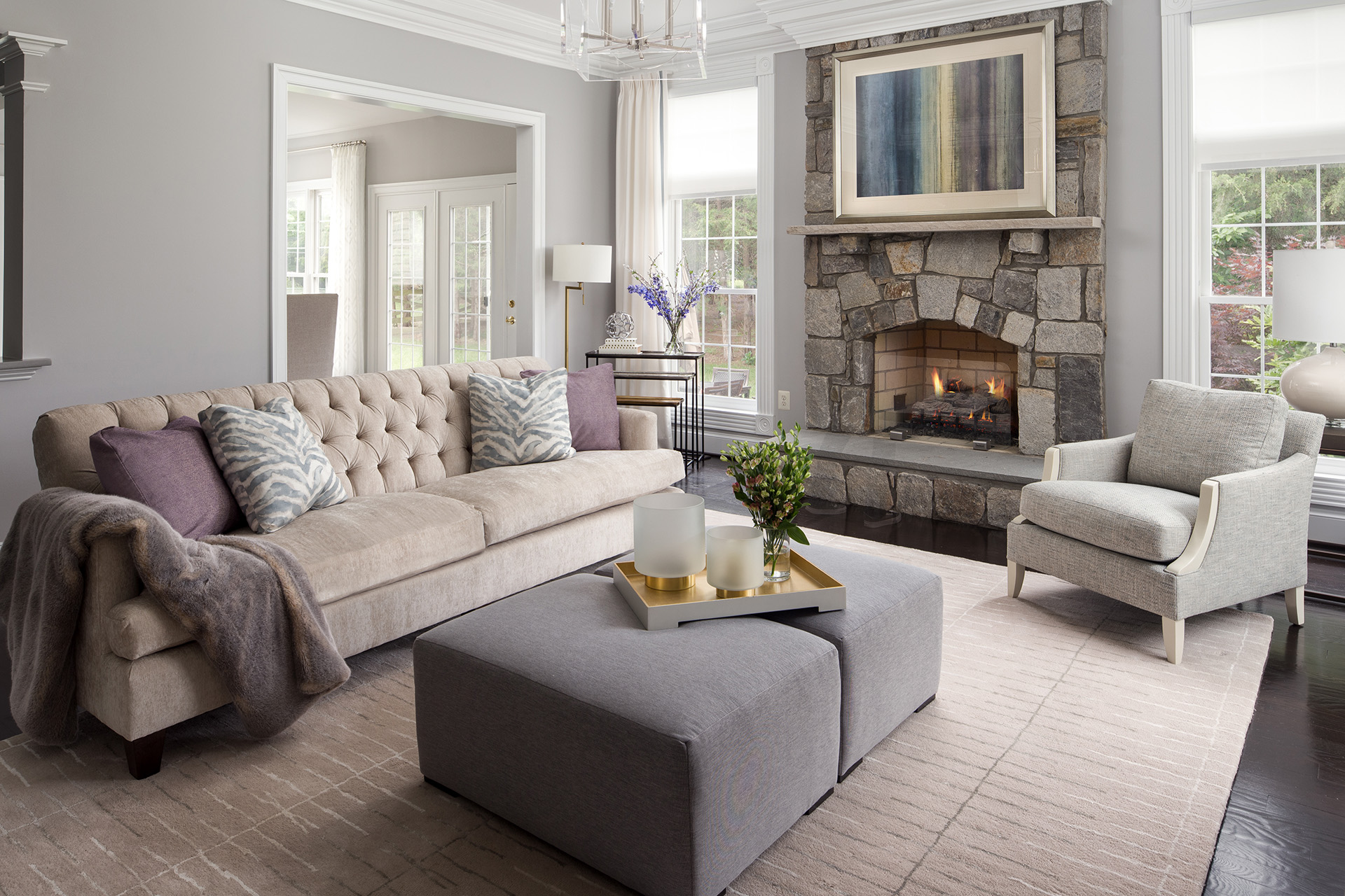 Family Room With A Fireplace